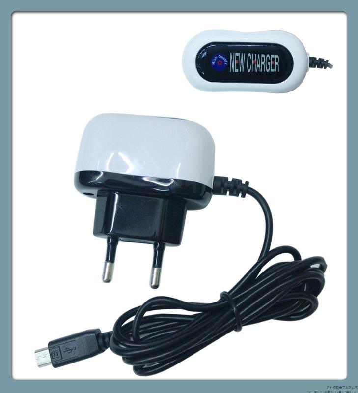 黑白色烤漆外壳5V0.5A带线诺基亚小头充电器Nokia line charger